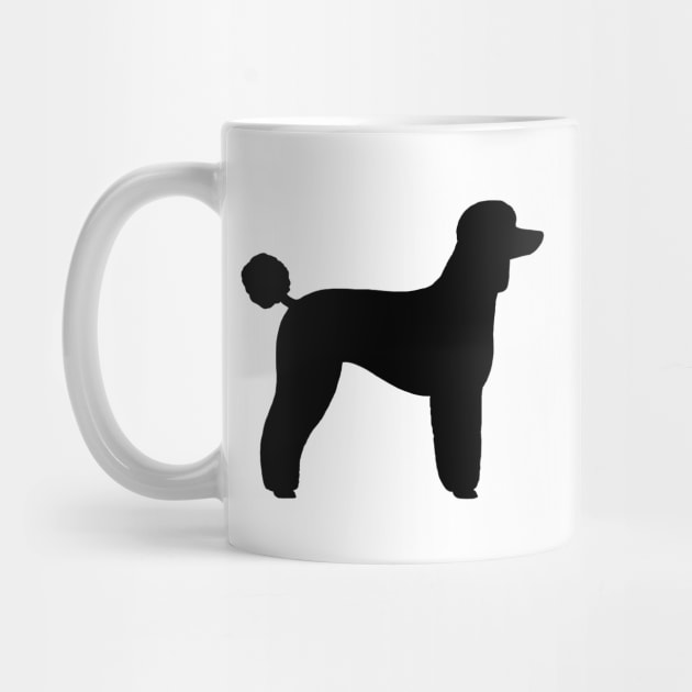 Black Standard Poodle Silhouette by Coffee Squirrel